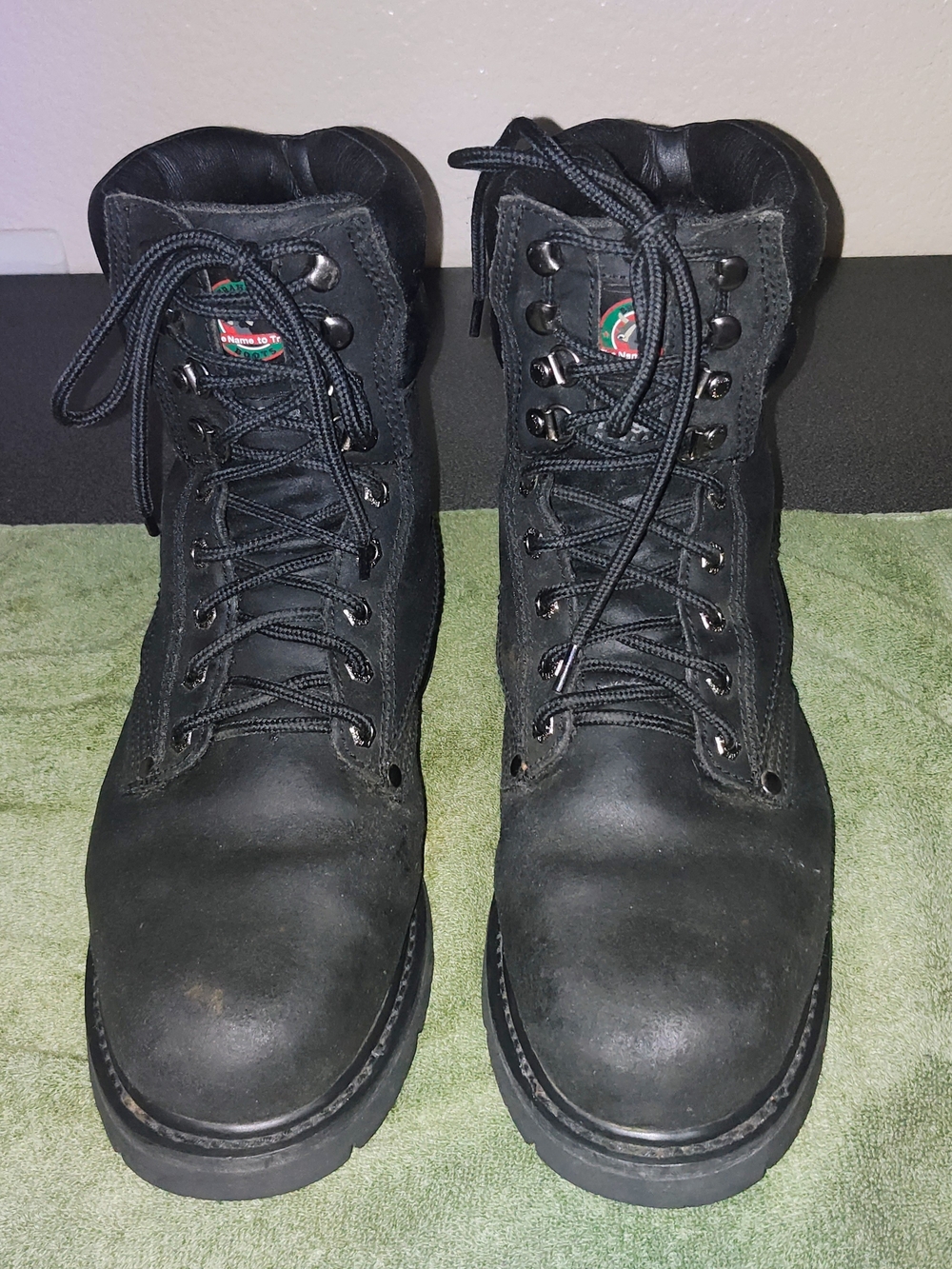 Brahma Black Men's Lace-Up Work Boots
